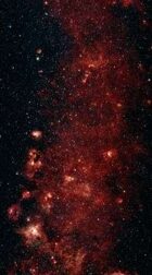 Printable Starfield: Red Nebula #1