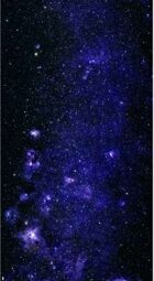 Printable Starfield: Blue Stars