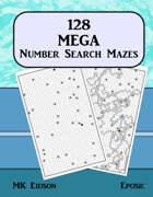 128 MEGA Number Search Mazes