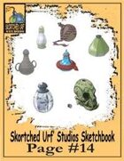 Skortched Urf' Studios Sketchbook Page #14: Potion Bottles