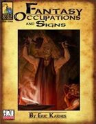 Fantasy Occupations & Signs