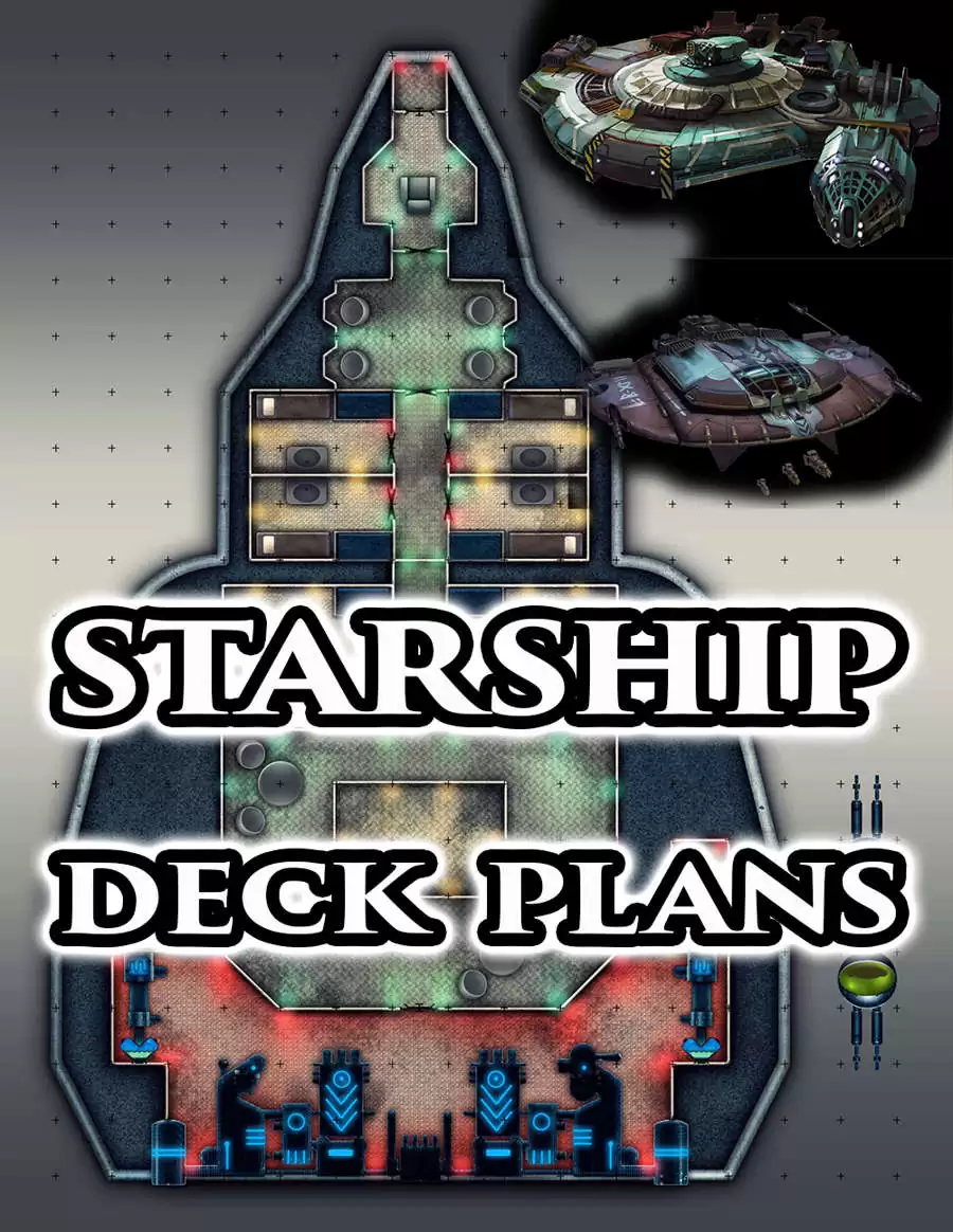 Starship Deck Plans - Frog God Games | DriveThruRPG