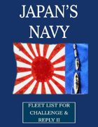 WW1 Japanese Navy fleet lists for Challenge & Reply 2nd edition rules