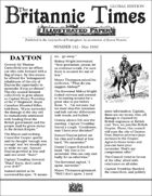 Scramble for Empire Victorian Colonial Steampunk wargames campaign newspaper May 1860
