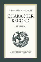 Character Record & Player Reference: Modern
