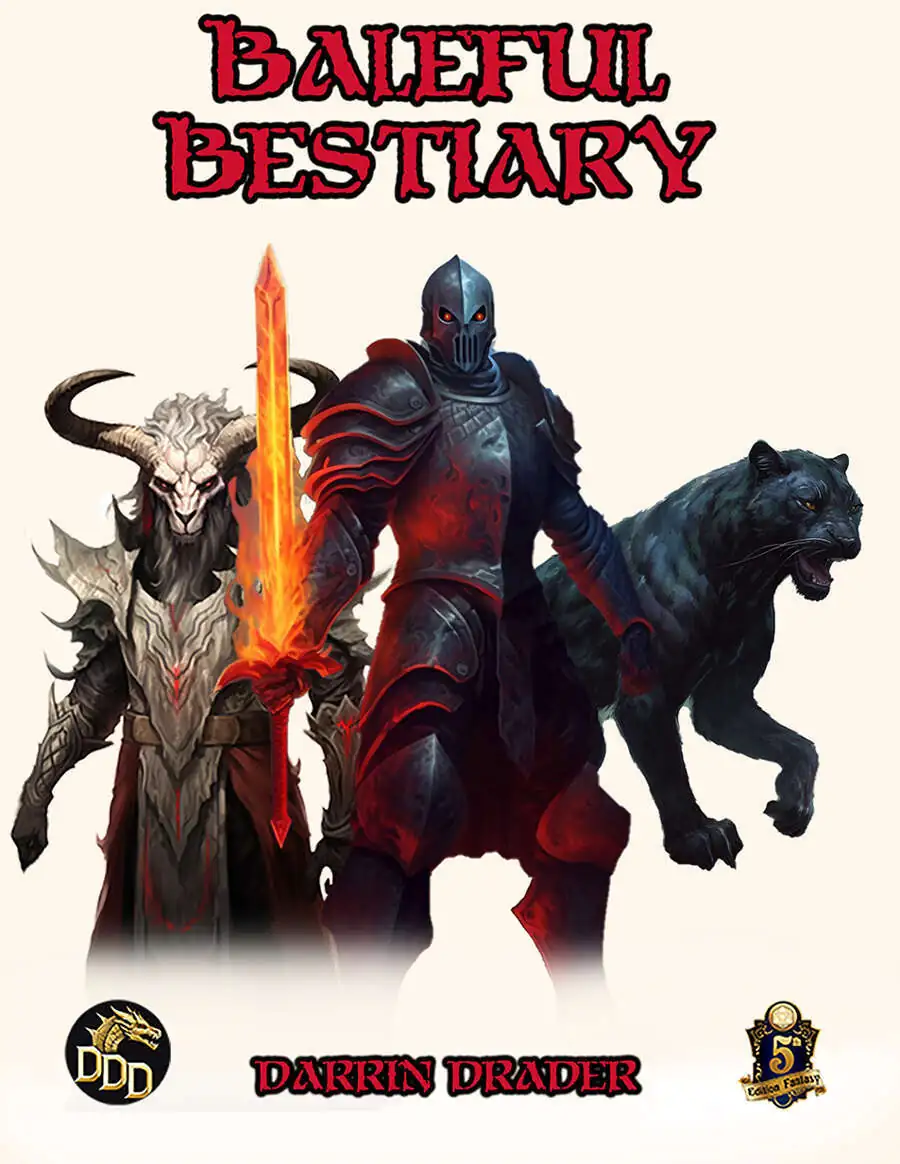 Baleful Bestiary - Darrin Drader Designs | Baleful Bestiary | DriveThruRPG