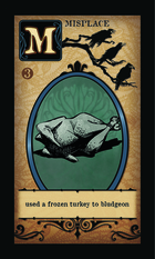 Used A Frozen Turkey To Bludgeon - Custom Card