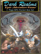 Dark Realms Epic Adventure 1 Page RPG Pocket Box Set