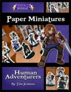 Battle! Studio Paper Miniatures: Human Adventurers