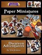 Battle! Studio Paper Miniatures: Dwarven Adventurers