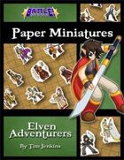 Battle! Studio Paper Miniatures: Elven Adventurers