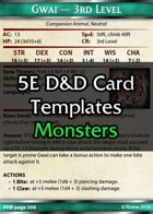 Tintagel's Monster Card Template