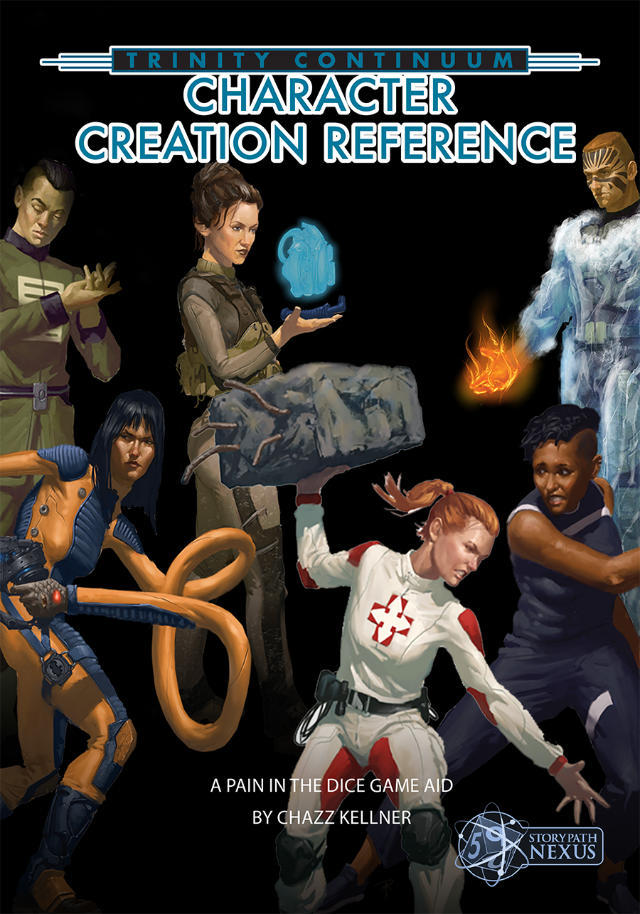 Trinity Continuum Character Creation Reference - Onyx Path Publishing |  StoryPath Nexus | DriveThruRPG