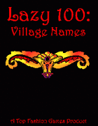 Lazy 100: Village Names