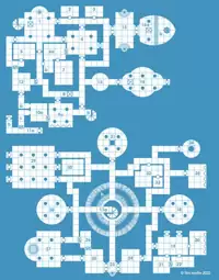 Old School Blue Map #95 - Paratime Design | Building Maps | DriveThruRPG