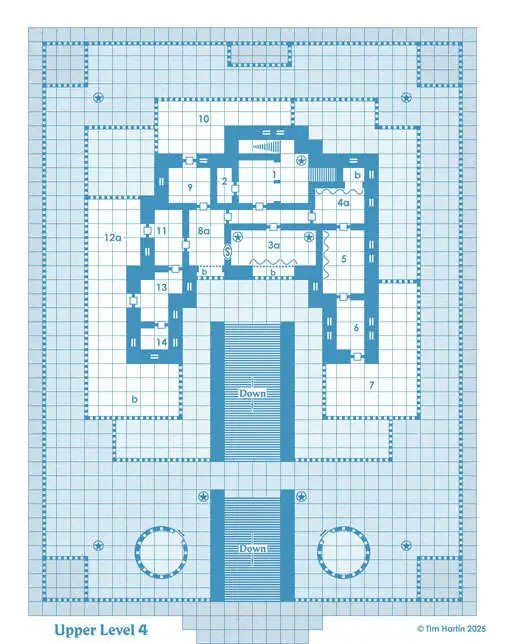 Old School Blue Map #153 - Paratime Design | Building Maps | DriveThruRPG