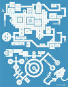 Old School Blue Map #178