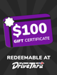 DriveThruFiction $100 Gift Certificate/Account Deposit