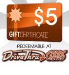 DriveThruCards $5 Gift Certificate/Account Deposit