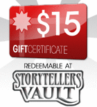 Storytellers Vault $15 Gift Certificate/Account Deposit