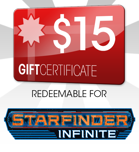 Starfinder Infinite $15 Gift Certificate/Account Deposit
