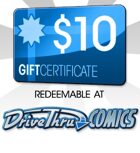 DriveThruComics $10 Gift Certificate/Account Deposit