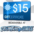 DriveThruComics $15 Gift Certificate/Account Deposit