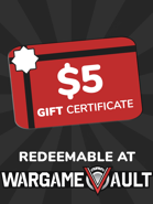 WargameVault $5 Gift Certificate/Account Deposit