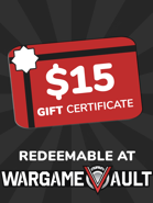 WargameVault $15 Gift Certificate/Account Deposit