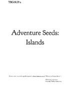 Adventure Seeds: Islands