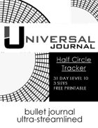 Universal Journal Half Circle Tracker