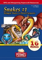 Fantasy and Sci-Fi Creatures:  Snakes Set #1