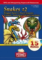Fantasy and Sci-Fi Creatures:  Snakes Set #2