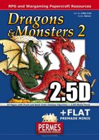 Dragons & Monsters Set 2 - 2x2.5D Dragon