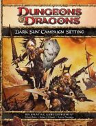 Dark Sun Campaign Setting (4e)