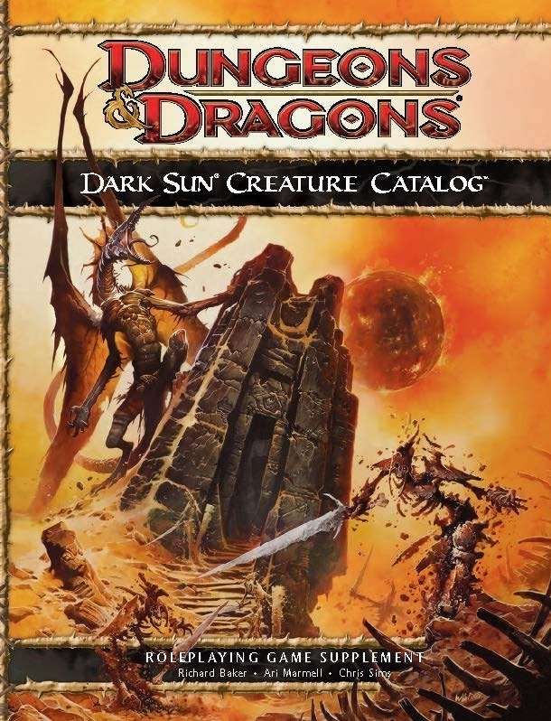 Dark Sun Creature Catalog (4e) - Wizards of the Coast | Dungeons 