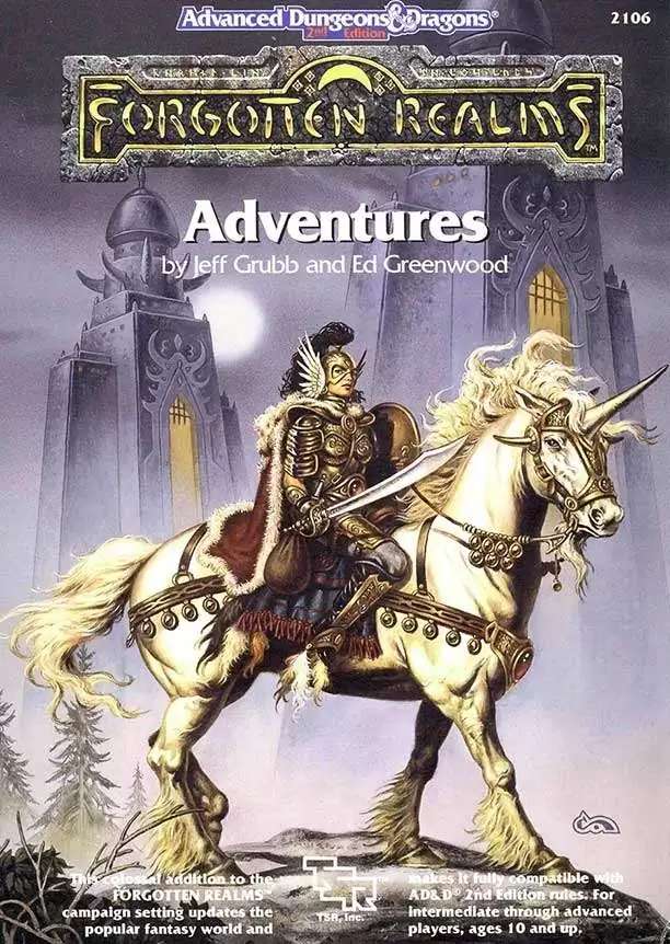 Forgotten Realms Adventures (2e) - Wizards of the Coast | AD&D 2nd
