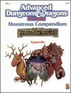 MC11 Monstrous Compendium Forgotten Realms Appendix (2e)