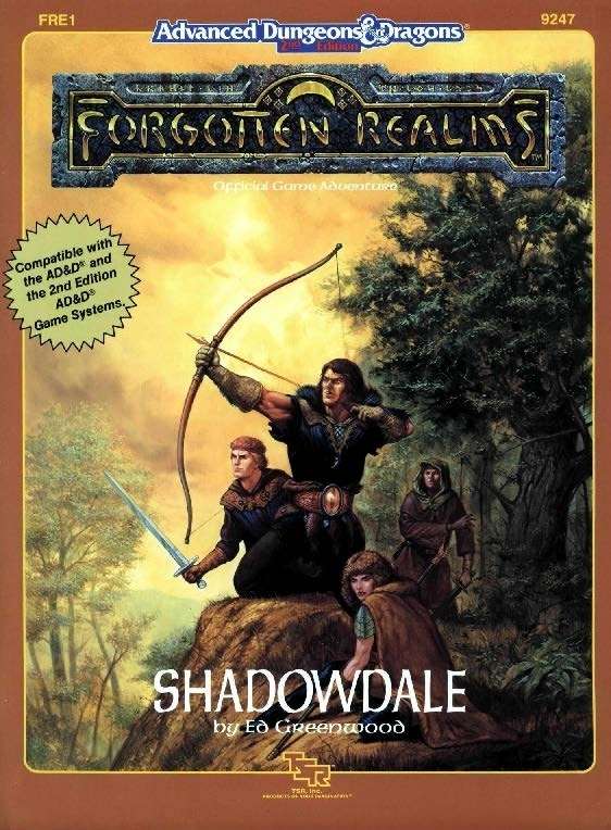 FRE1 Shadowdale (1e/2e) - Wizards of the Coast | AD&D 1st Ed
