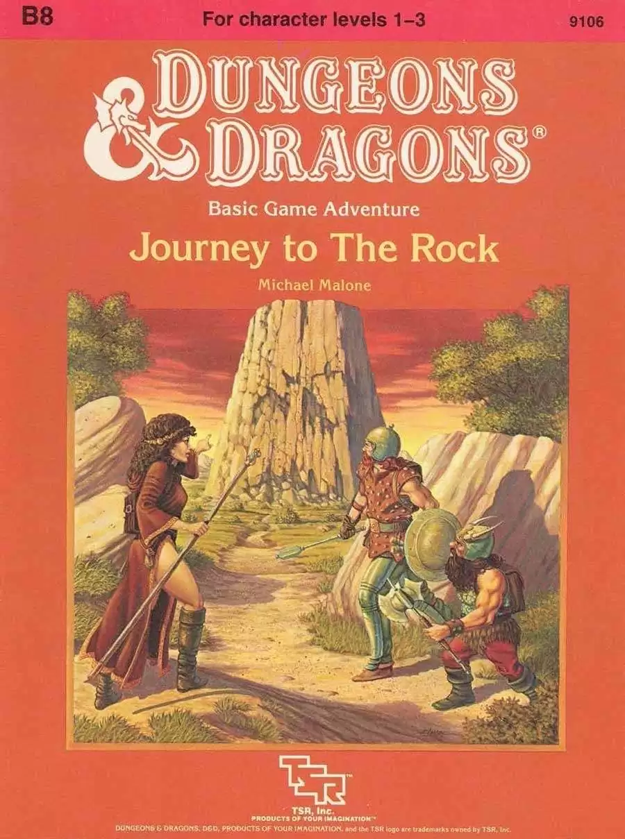 B8 Journey to the Rock (Basic) - Wizards of the Coast | D\u0026D Basic |  Adventure Modules | D\u0026D Basic | Dungeon Masters Guild, image size:900x1209