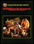 2nd Edition AD&D Character Record Sheets