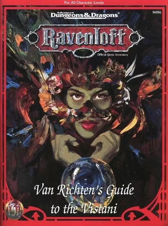 TSR store Ravenloft Van Richten's Guide to the Vistani 9496 D20 RPG AD&D 2E