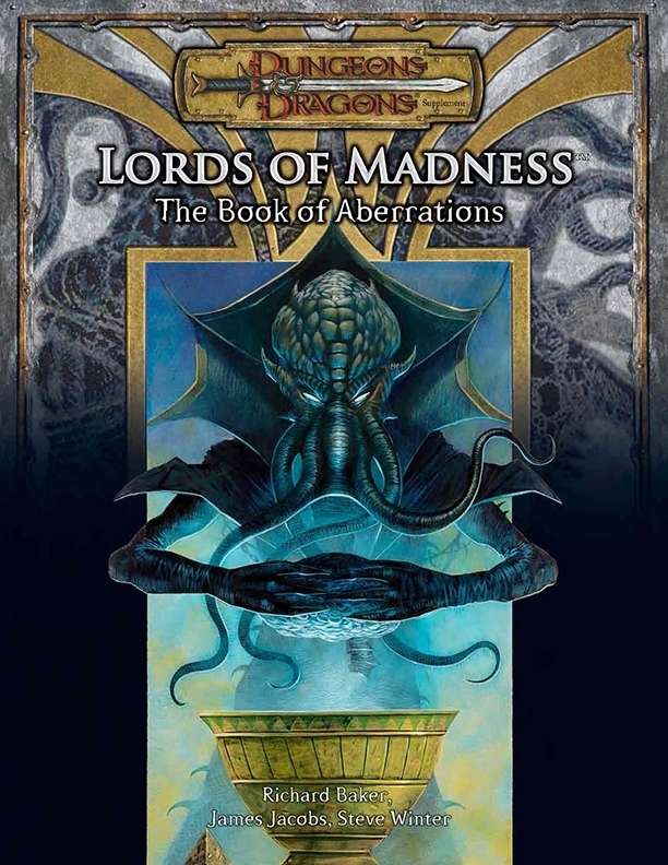 D&D 3.5版 英語版 Lords of Madness Lords of Madness: The Book of Aberrations (3.5) - Wizards of the