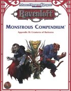 Monstrous Compendium - Ravenloft Appendix III (2e)