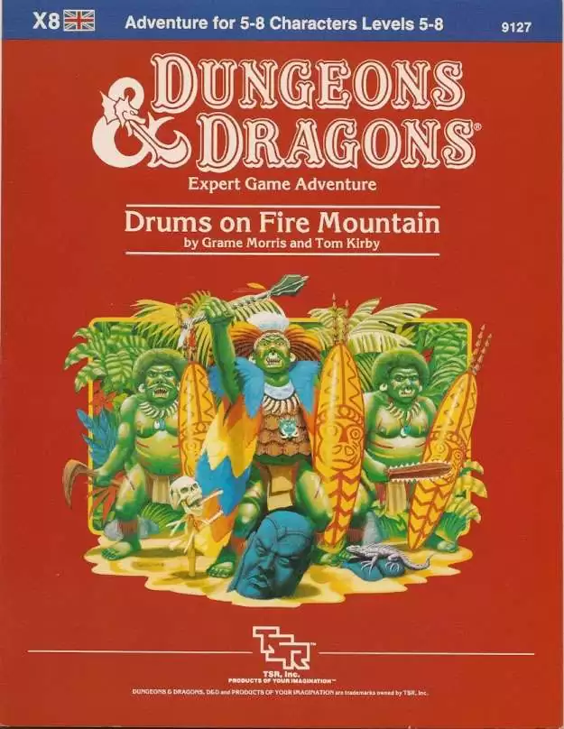 X8 Drums on Fire Mountain (Basic) Wizards of the Coast D&D Basic