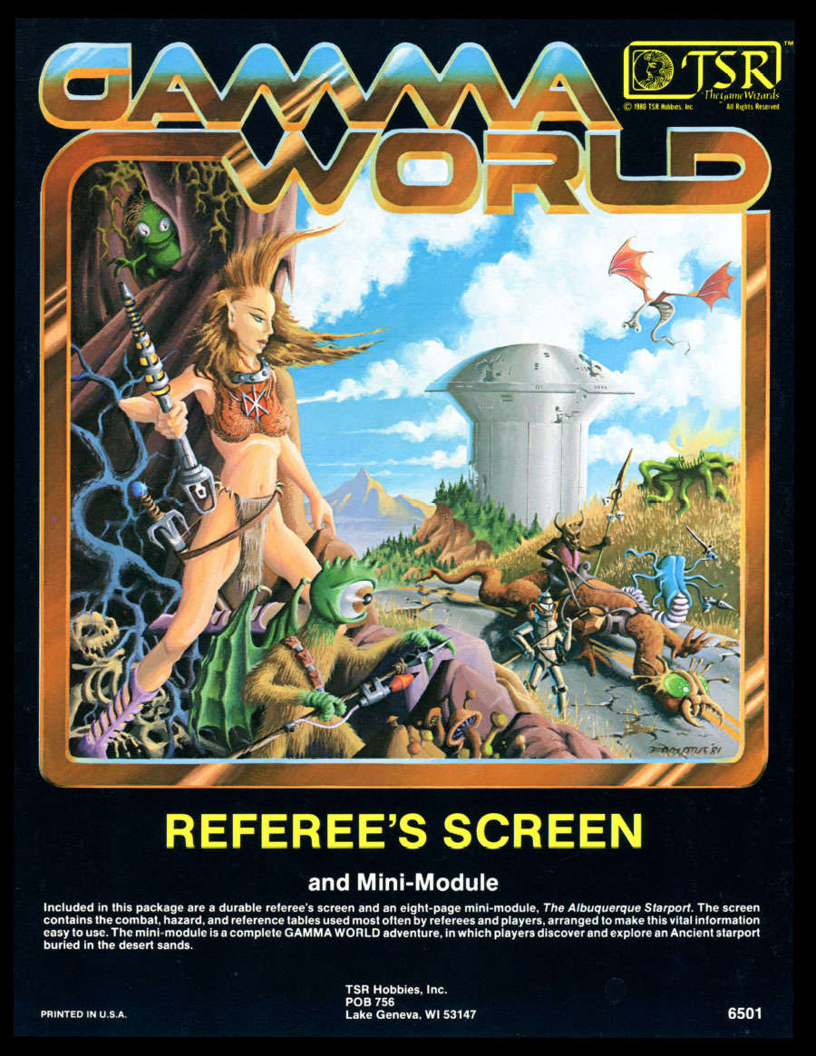 Gamma World Referee's Screen and Mini-Module - Wizards of