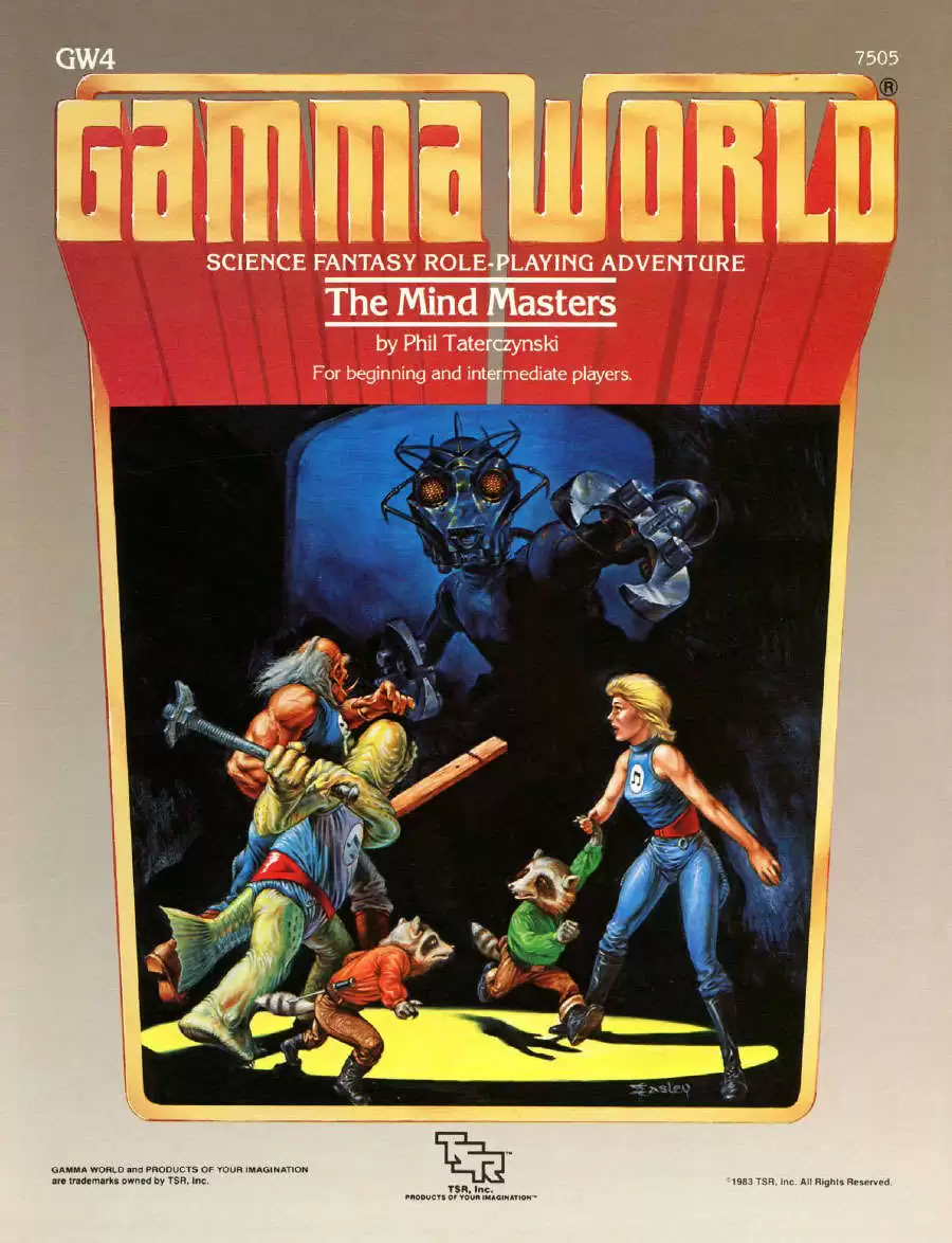 Gamma World factory The Mind Master Adventure GW4 TSR 7505