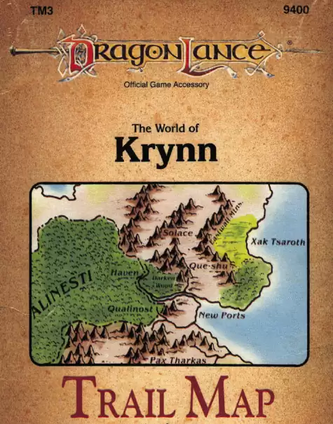 The World of Krynn Trail Map Wizards of the Coast DriveThruRPG