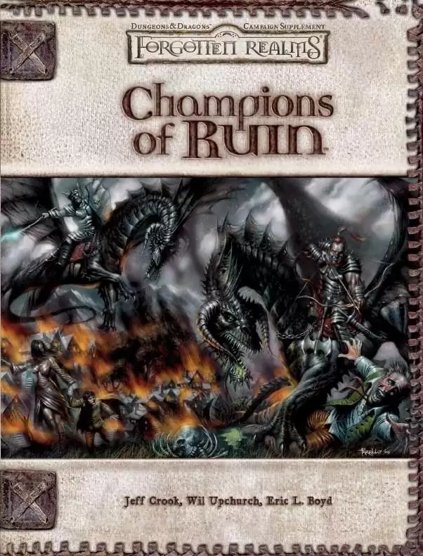 Champions of Ruin Forgotten Realms retailer Dungeons & Dragons 3.5 D20 D&D Hardcover