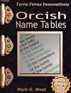 Orcish Name Tables